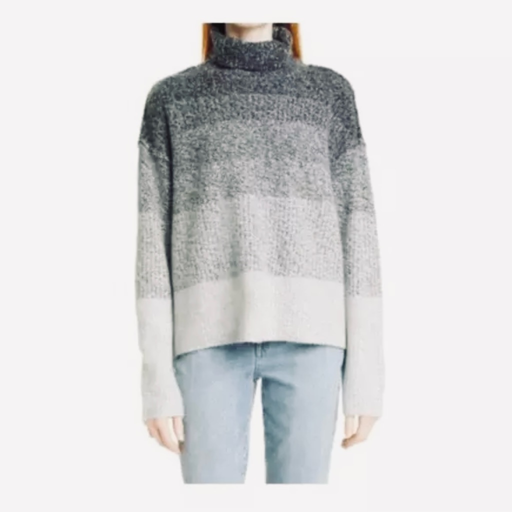 Pure Cashmere Women’s Gray Ombr Sweater Nordstrom Signature Sz Xs/S Pricefirm
